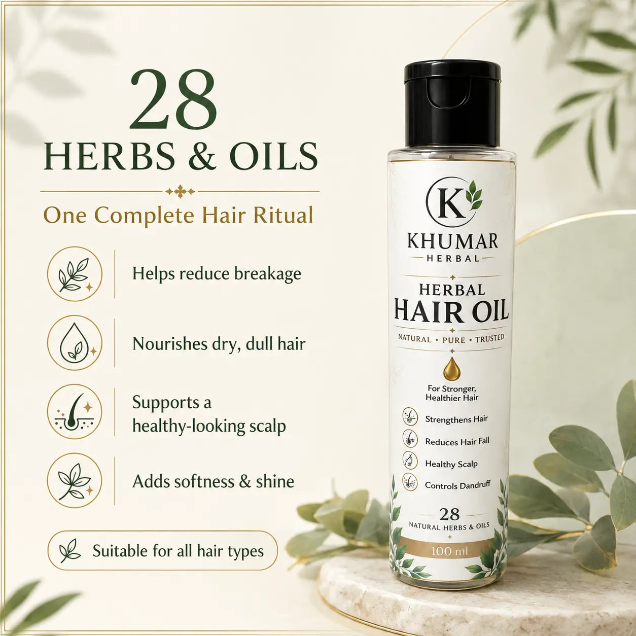 Khumar Herbal Hair Oil benefits