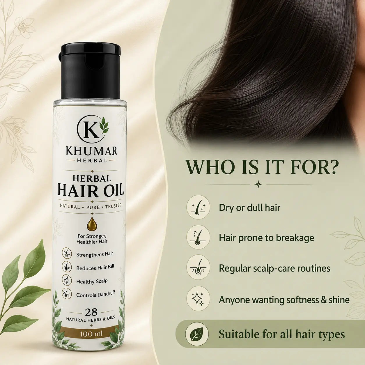 Who Khumar Herbal Hair Oil is for